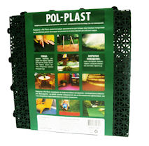 Универсальное модульное покрытие «Pol-Plast» 300x300, зеленый