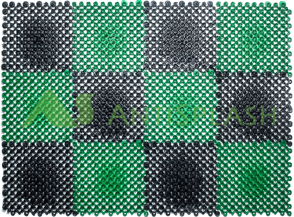 Коврик «Травка», 420х560 мм, зелено-черный