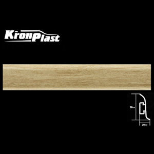 Плинтус «KronPlast Premium», 2,5 м, Орех выбеленный 504