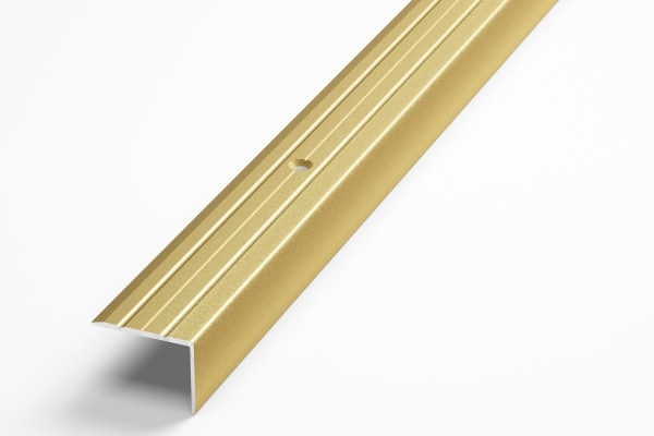 Порог алюминиевый  ПУ-03 24x18x1350 мм, окрашенный в золото