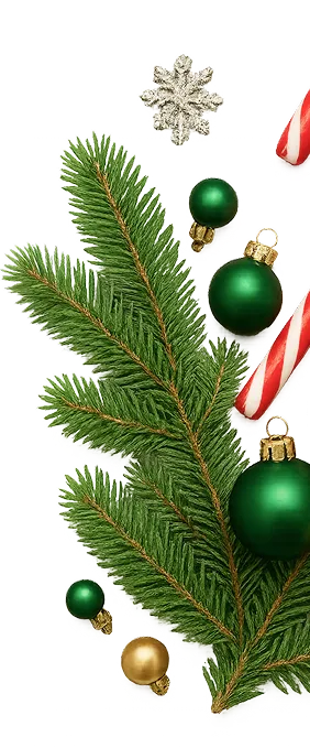 Новогодний декор справа