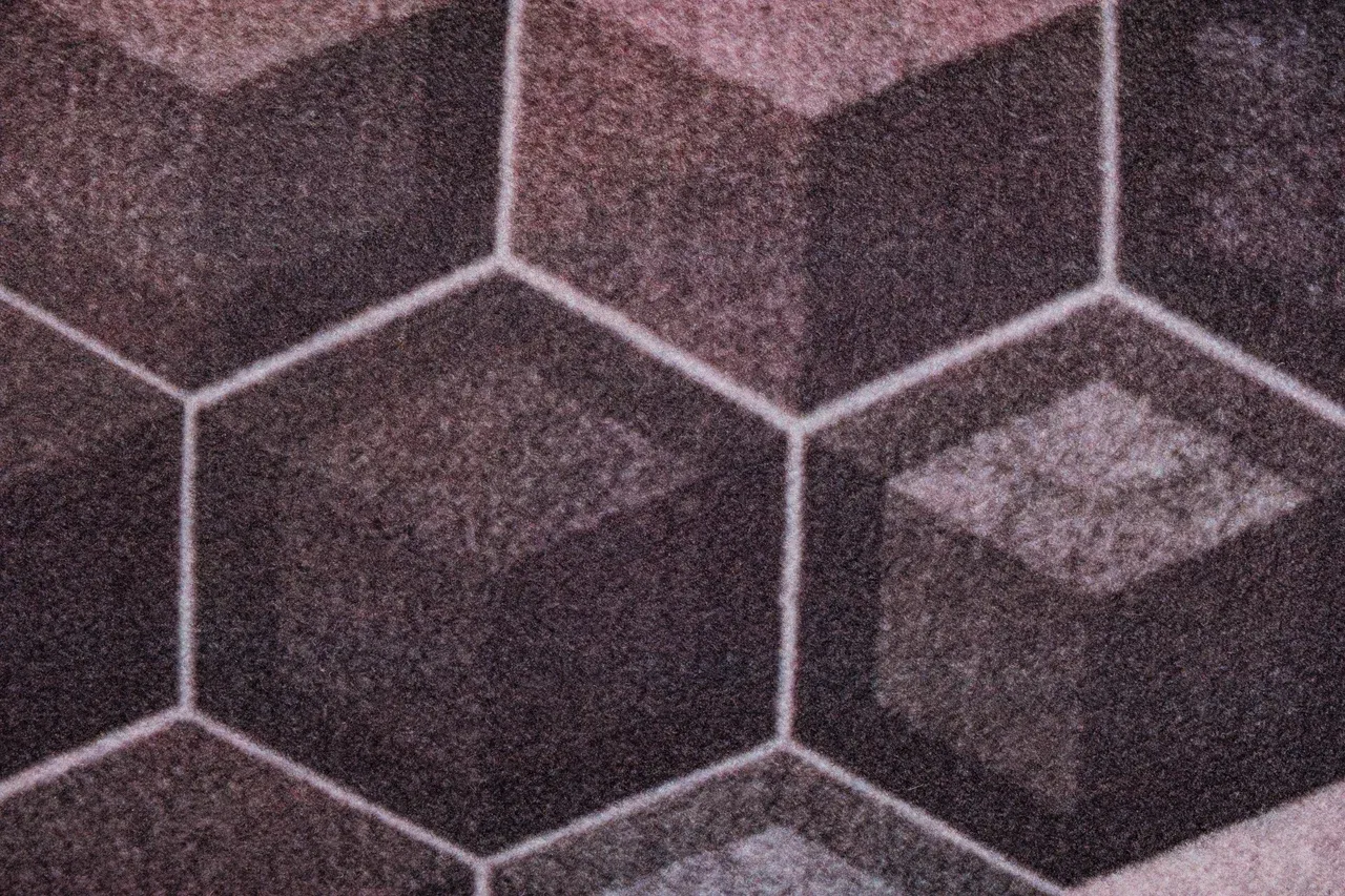 Велюровая дорожка 1x15 «Соты микс»