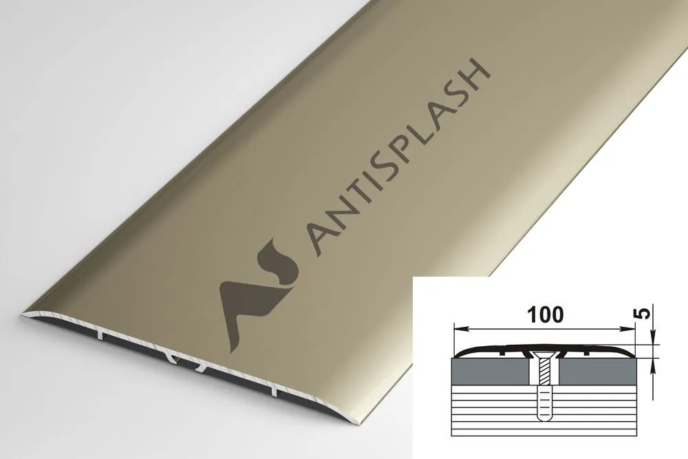 Порог алюминиевый  ПС-06 100x5x900 мм, анод люкс бронза