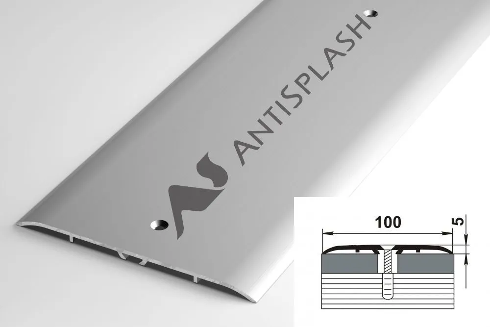 Порог алюминиевый  ПС-05 100x5x900 мм, анод люкс серебро
