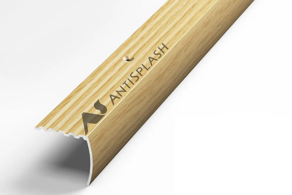 Порог алюминиевый  ПУ-04 30x27x1350 мм, дуб светлый