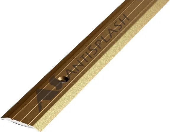 Порог алюминиевый  ПС-01 25x3x1800 мм, окрашенный в бронзу
