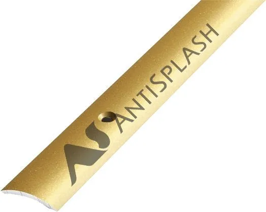 Порог алюминиевый  ПС-02 19x3,5x1800 мм, окрашенный в золото
