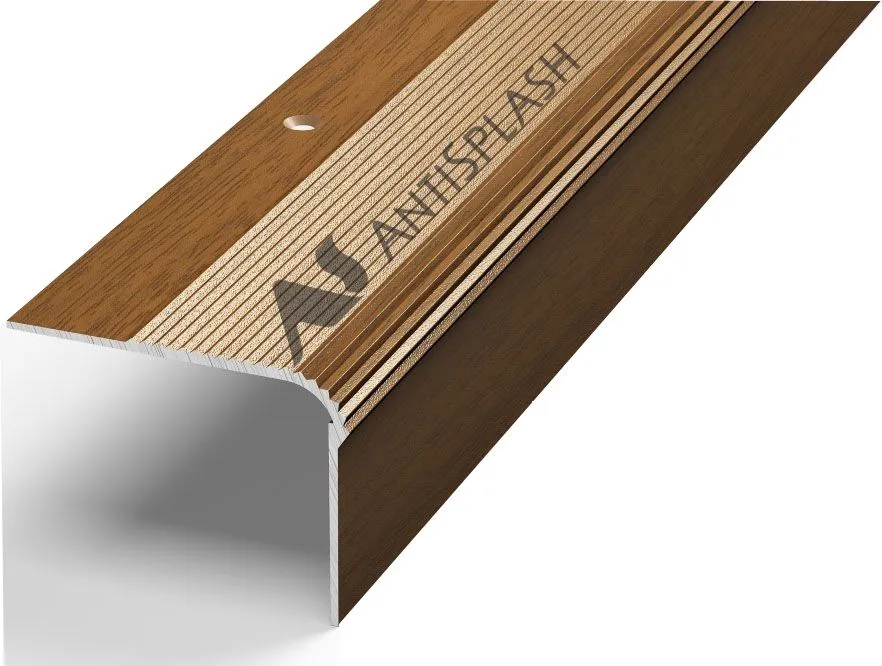 Порог алюминиевый  ПУ-02 54x41,8x1800 мм, орех