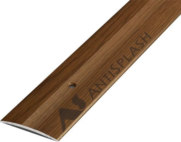 Порог алюминиевый  ПС-03 37x3,3x1800 мм, дуб темный