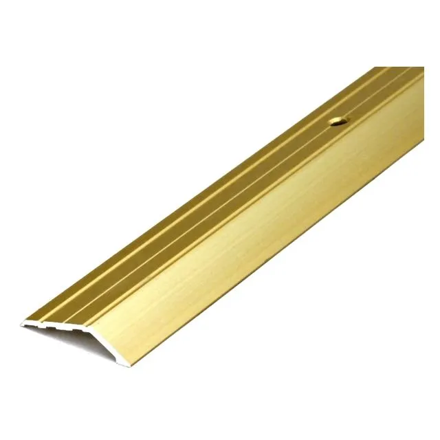 Порог алюминиевый  разноуровневый C-2 32x8 x1350 мм, Золото КЕ