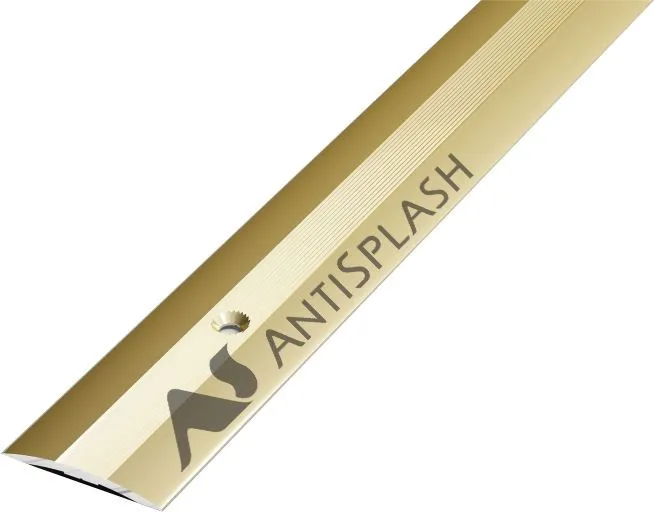 Порог алюминиевый  ПС-03 37x3,3x2700 мм, анод люкс золото