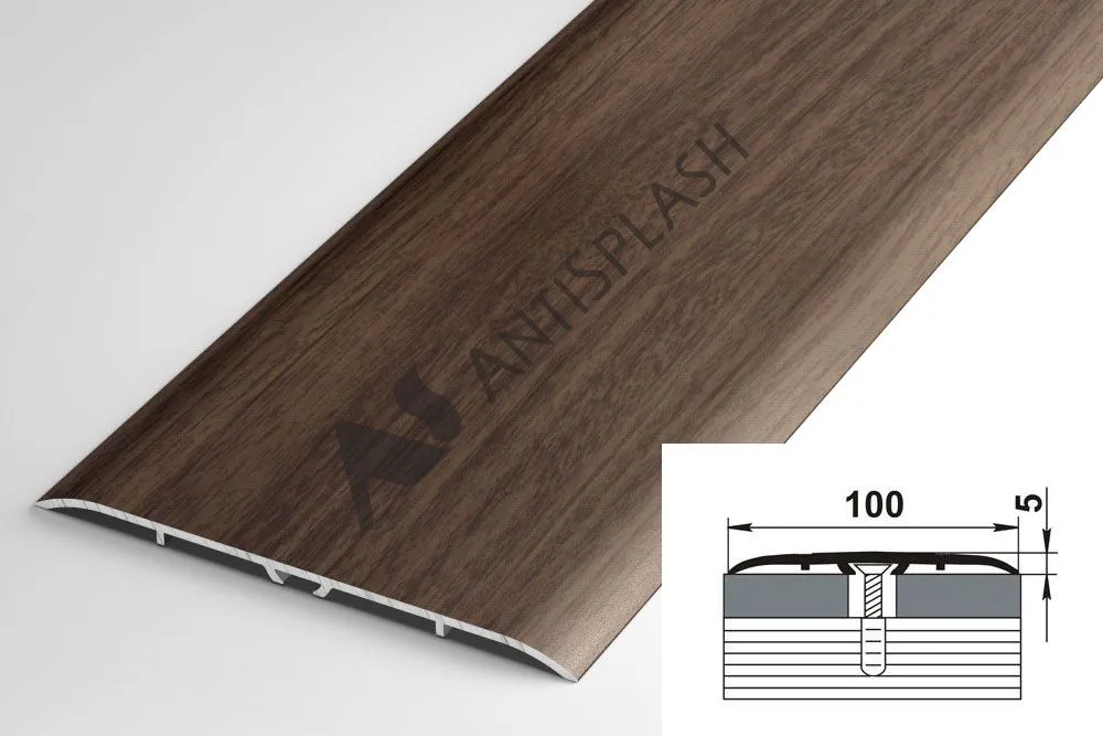 Порог алюминиевый  ПС-06 100x5x900 мм, дуб мокко