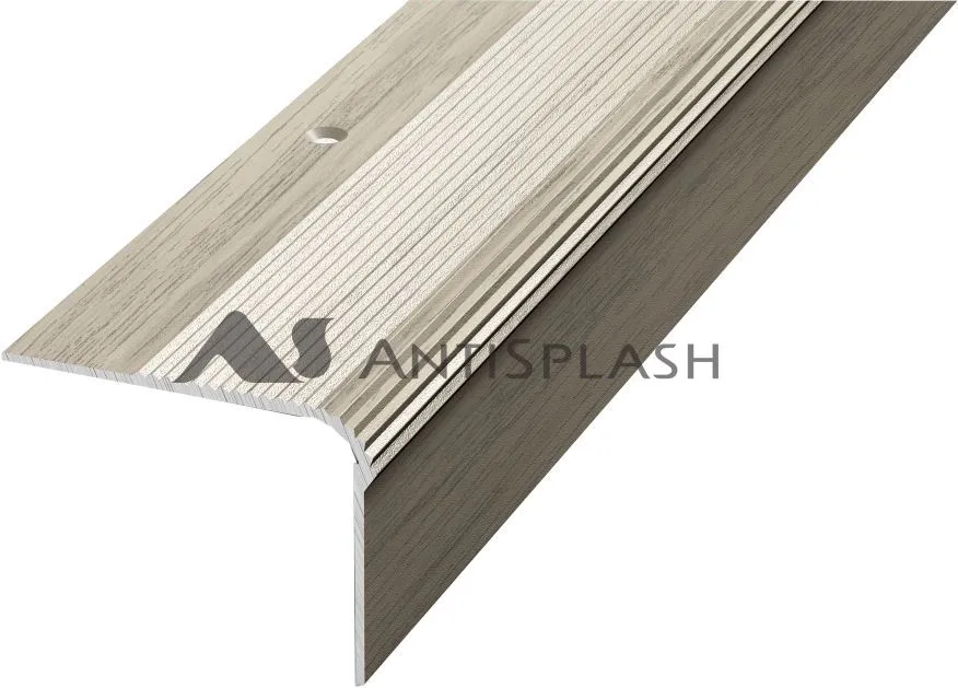 Порог алюминиевый  ПУ-02 54x41,8x2700 мм, клен беленый