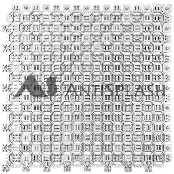 Модульное покрытие «Optima» размер модуля 250 х 250 х 16 мм, серый RAL 7035
