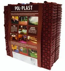 Универсальное модульное покрытие «Pol-Plast» 300x300, терракот