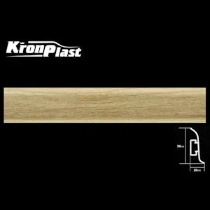Плинтус «KronPlast Premium», 2,5 м, Орех выбеленный 504
