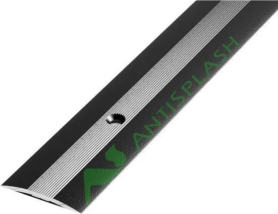 Порог алюминиевый  ПС-03-2 28x3,4x900 мм, окрашенный в черный