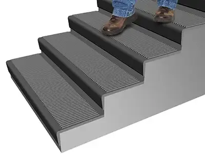 Резиновая накладная большая проступь (Классика), черная