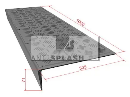 Большая облегченная проступь 1000x305x71, желтая