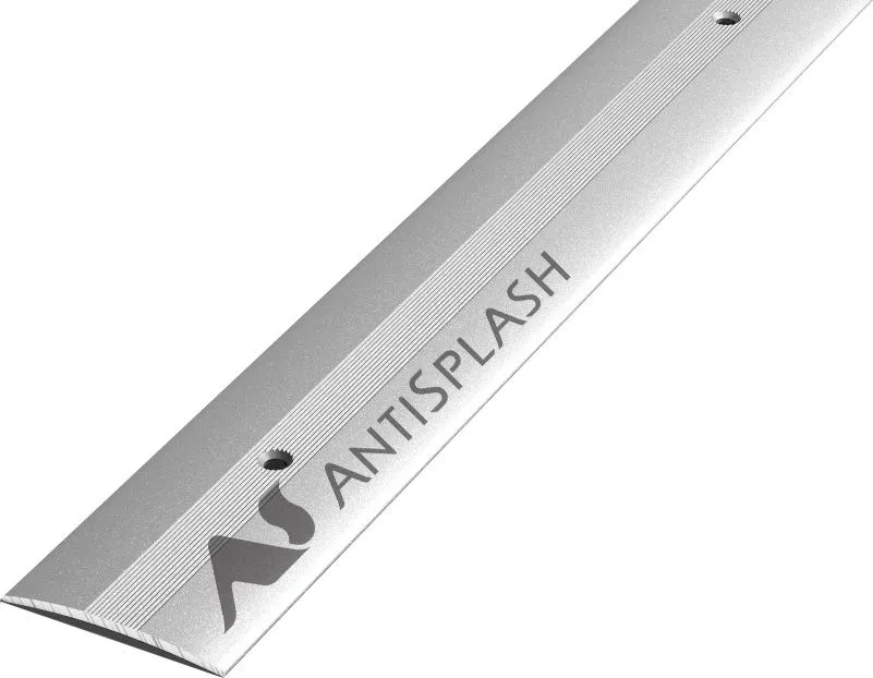 Порог алюминиевый  ПС-03 37x3,3x2700 мм, окрашенный в серебро