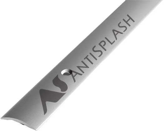 Порог алюминиевый  ПС-02 19x3,5x1800 мм, анод люкс серебро