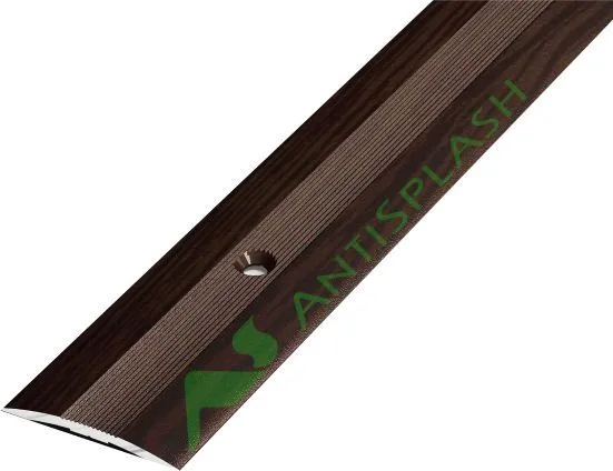 Порог алюминиевый  ПС-03-2 28x3,4x1800 мм, дуб венге