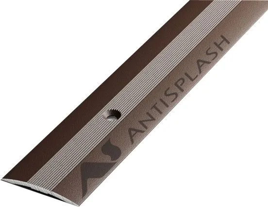 Порог алюминиевый  ПС-03-2 28x3,4x900 мм, окрашенный в шоколад