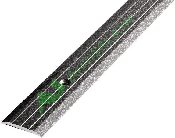Порог алюминиевый  ПС-01 25x3x1800 мм, антик серебро