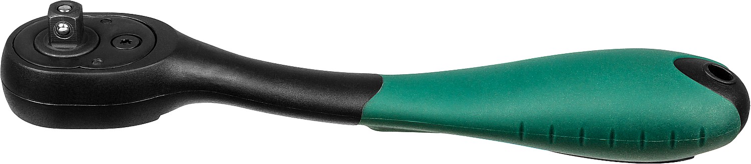 KRAFTOOL 1/4″, 72 зубца, пластиковое покрытие, трещотка для торцовых головок (27796-1/4)