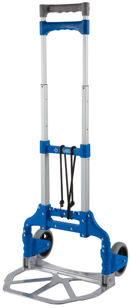 ЗУБР ТР-60, до 60кг, каркас и платформа из алюминия, платформа 39х28 см, колеса d13 см, вес 3.2кг, складная хозяйств тележка, Профессионал (38750-60)