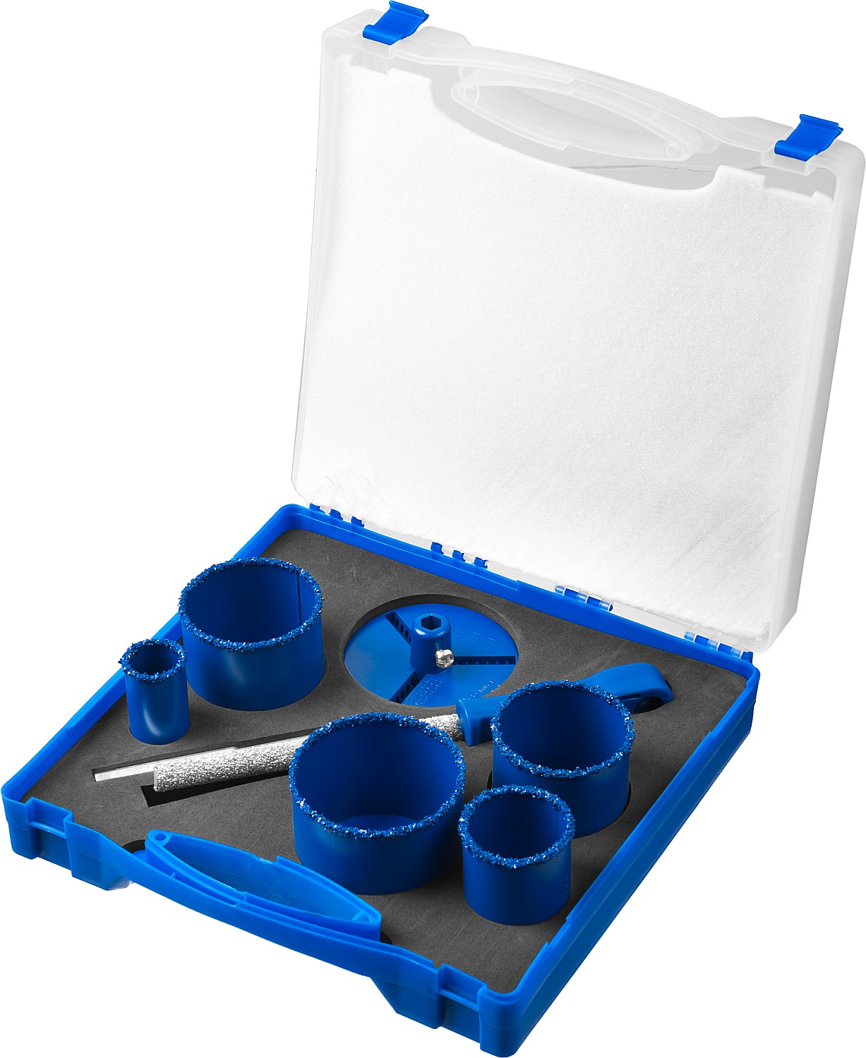 ЗУБР 8 шт, d 33, 53, 67, 73, 83 мм, карбид-вольфрамовое нанесение, набор кольцевых коронок, Профессионал (33350-H8)