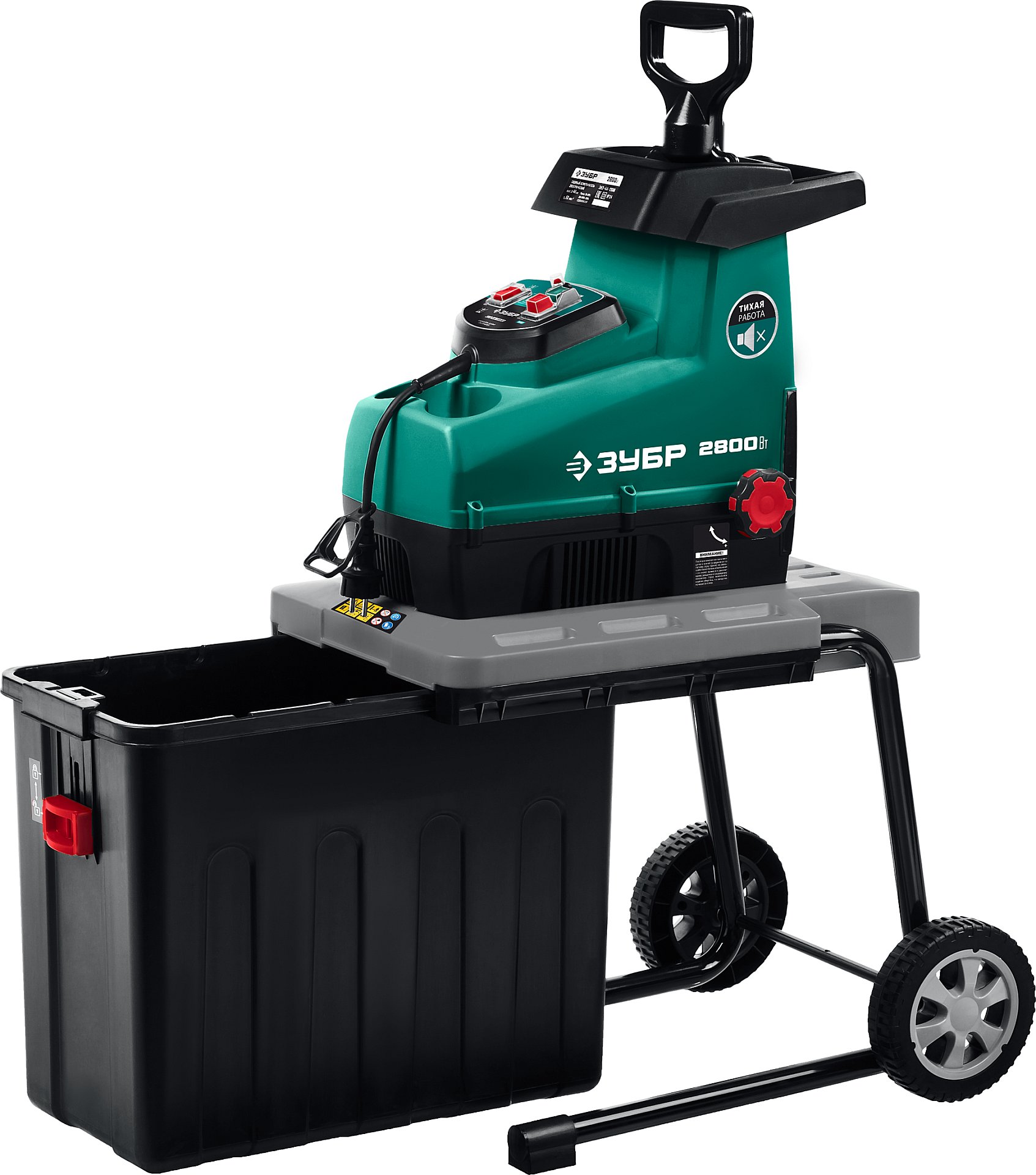 ЗУБР 2800 Вт, измельчитель садовый электрический (ЗИЭ-44-2800)