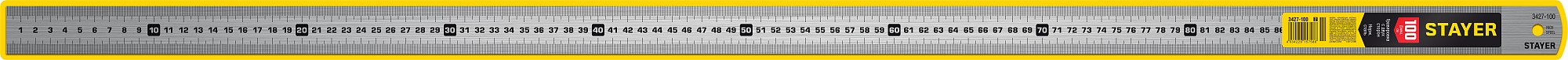 STAYER длина 1.0 м, нержавеющая линейка, Professional (3427-100)