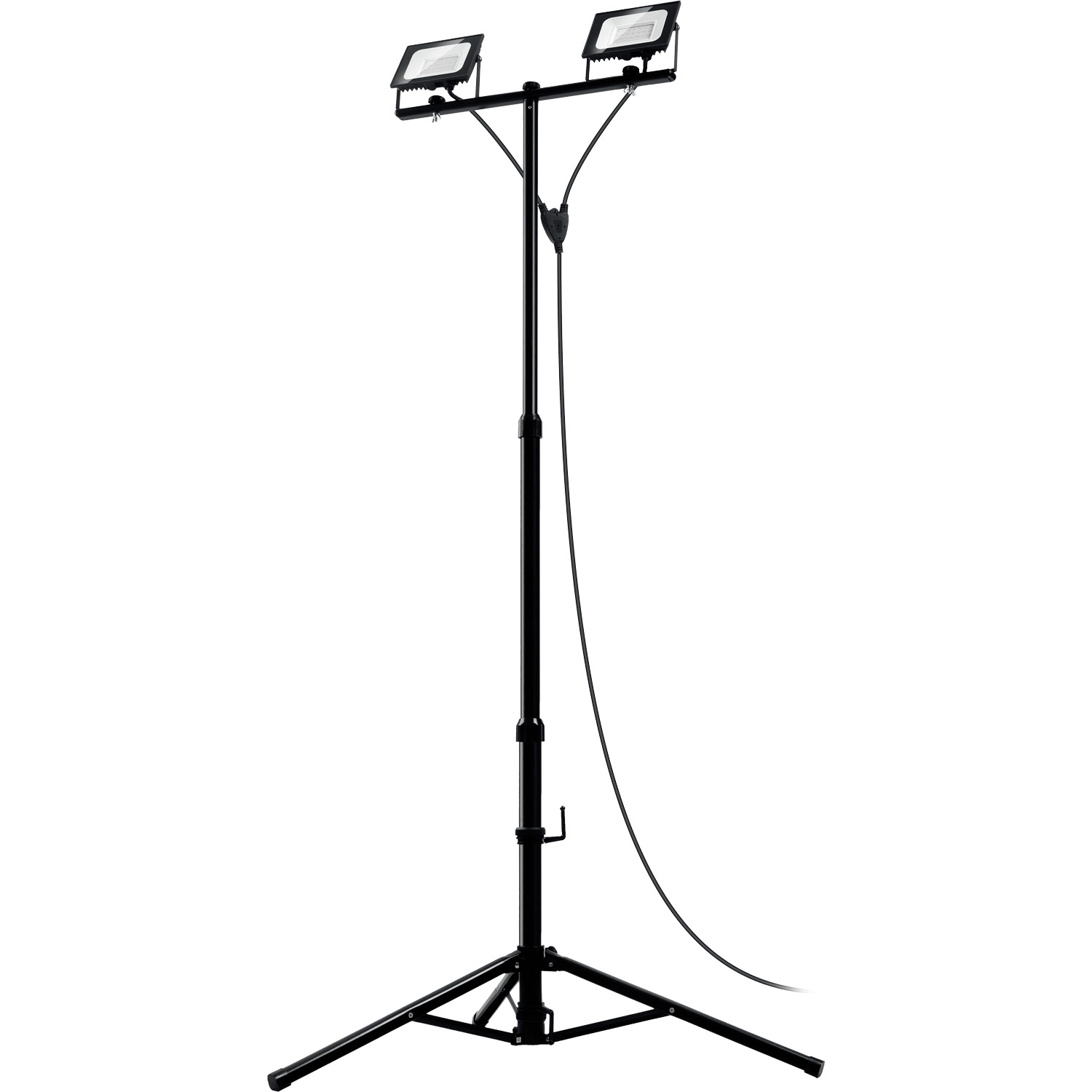 ЗУБР ПСК 30х2, 2 х 30 Вт, 6500 К, IP 65, 1.6 м, светодиодные прожекторы на штативе, Профессионал (57145-2-30)