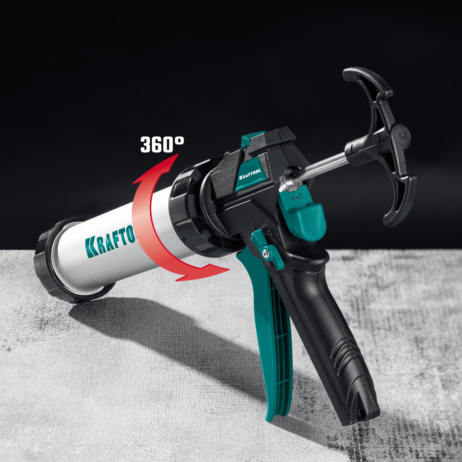 KRAFTOOL ULTRA 600 мл, прямой забор, регулировка силы давления, вариативная антикапельная система, закрытый пистолет для герметикаа (06677-60)