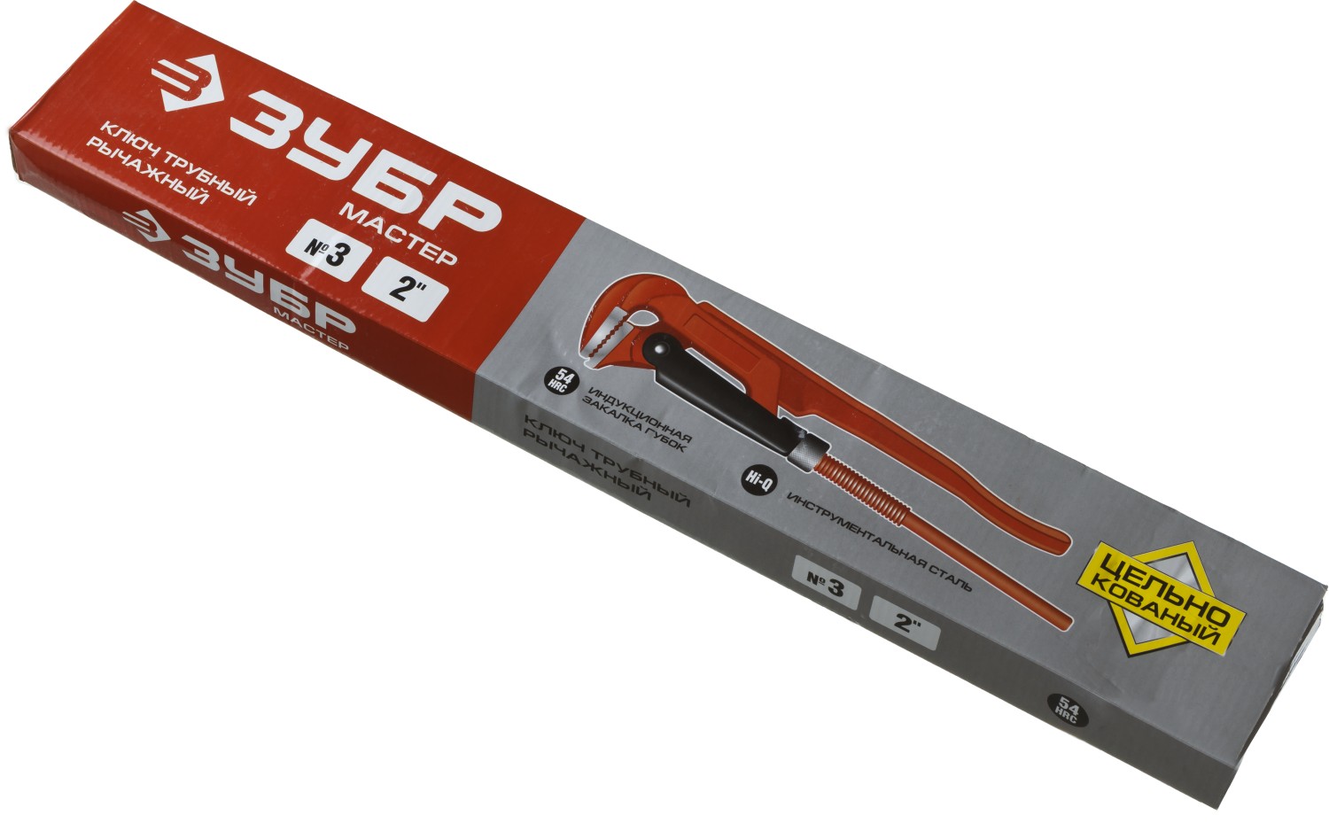 ЗУБР №3, 2″, 560 мм, трубный ключ с прямыми губками (27314-3)