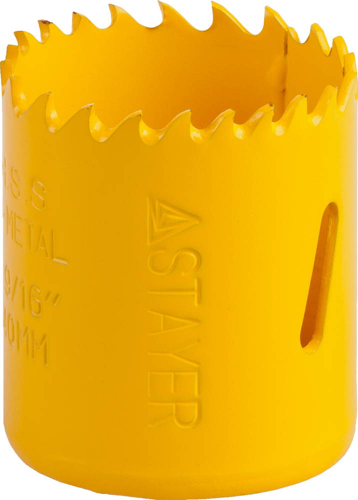 STAYER COBRA-BiM 40 мм биметаллическая коронка, сталь HSS (29547-040)