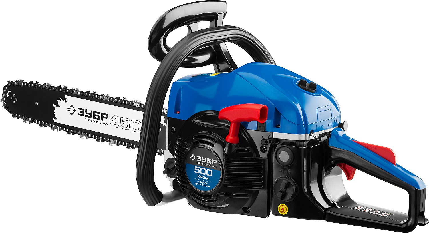 ЗУБР 49 см3, 45 см, бензопила, Профессионал (ПБЦ-490 45ДП)