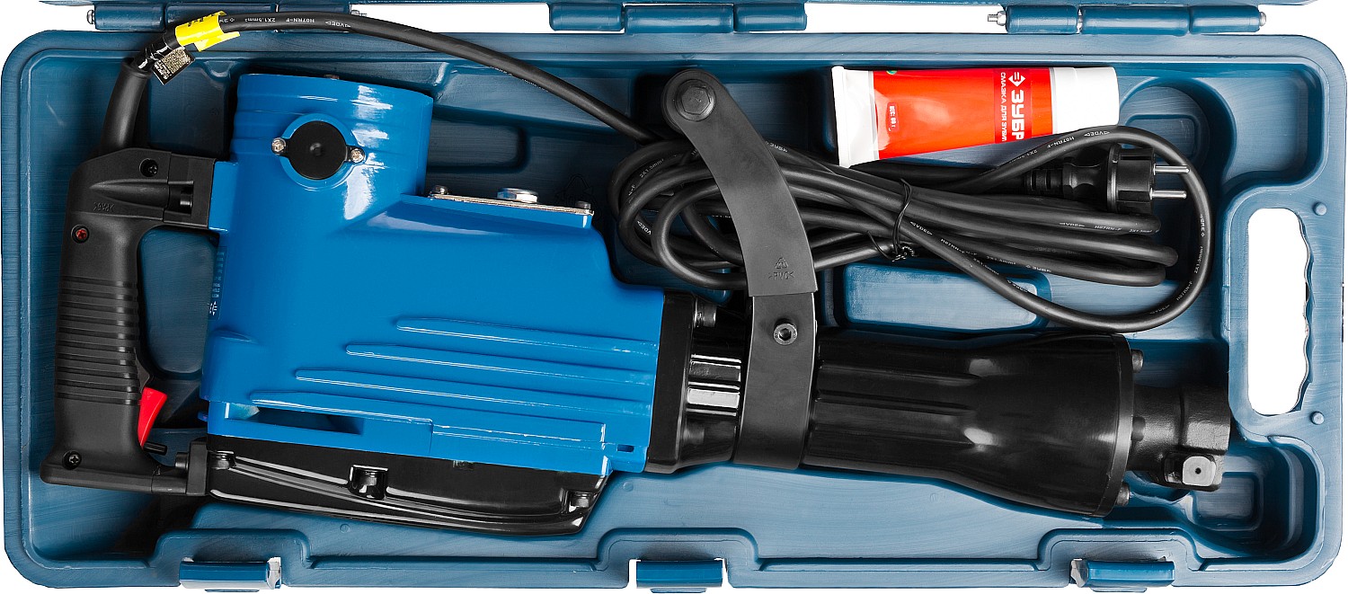 ЗУБР Бетонолом, 40 Дж, 1700 Вт, отбойный молоток HEX-30, Профессионал (ЗМ-40-1700 К)