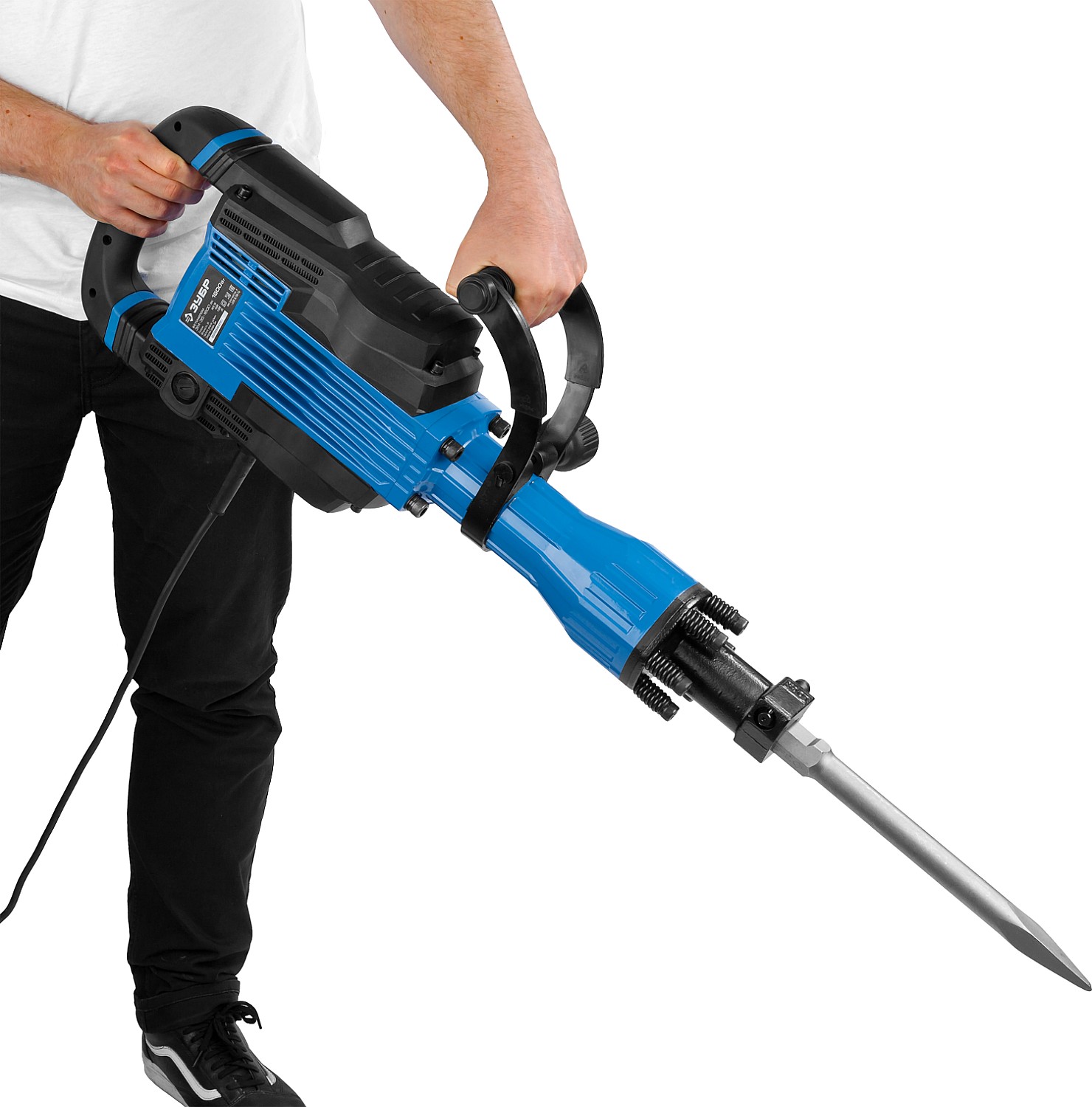 ЗУБР Бетонолом, 35 Дж, 1600 Вт, АВТ, отбойный молоток HEX-30, Профессионал (ЗМ-35-1600 ВК)