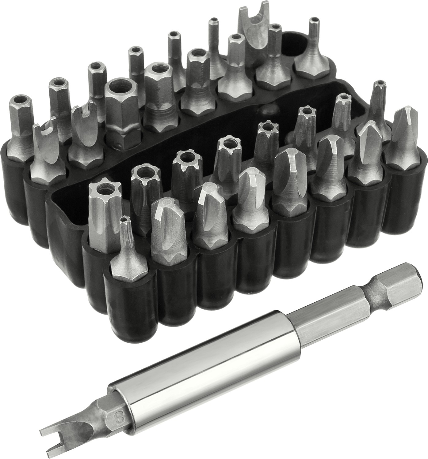 STAYER 33 шт, набор специальных бит с магнитным адаптером (26084-H33)