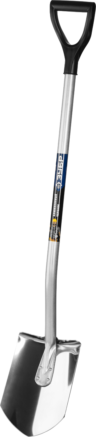 ЗУБР Артель-НС, 280 х 190 х 1200мм, полотно 2 мм закалено, нержавеющая сталь, алюминиевый изогнутый черенок, штыковая лопата, Профессионал (39407)