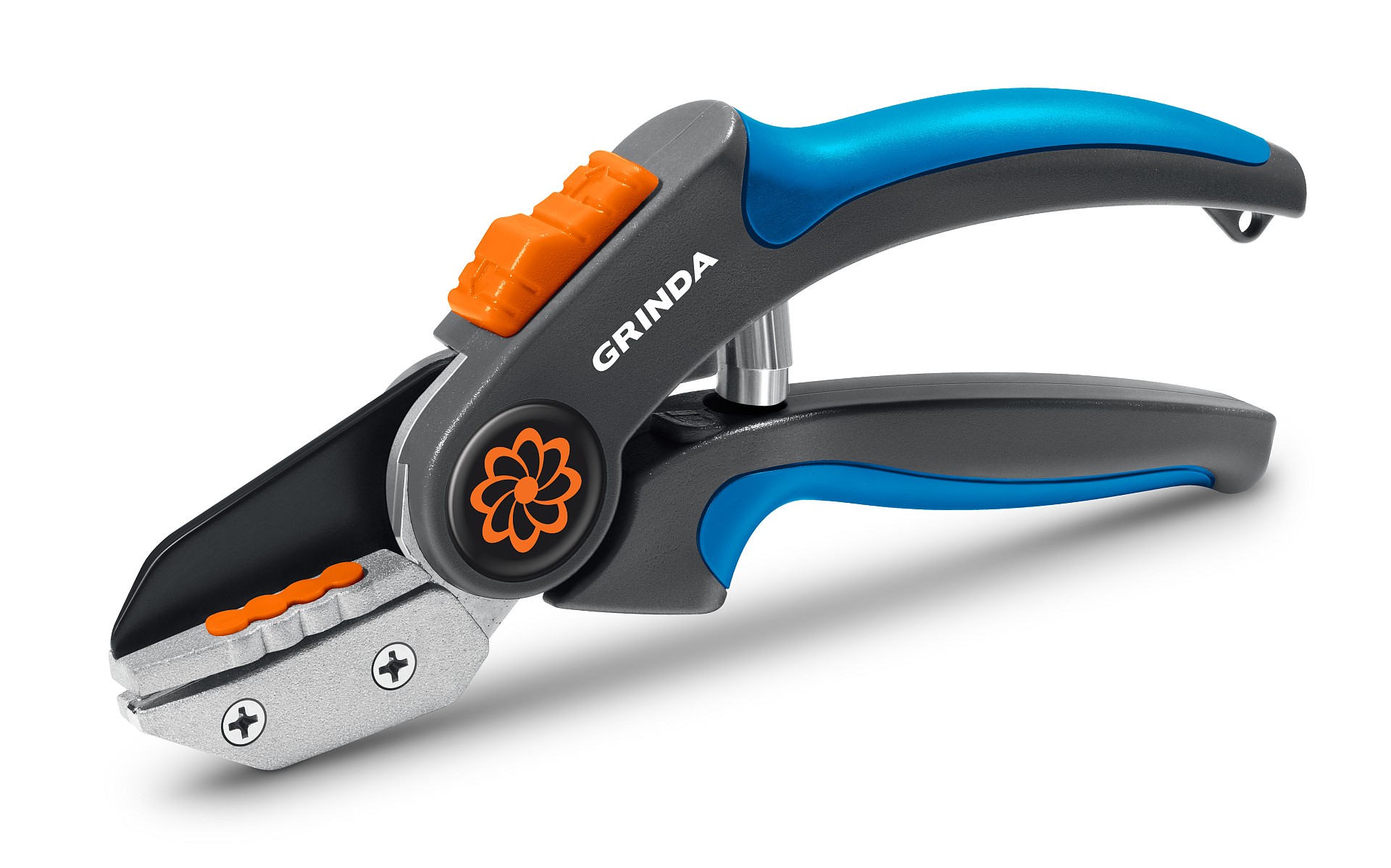 GRINDA P-56, 205 мм, легированная сталь, двухкомпонентные рукоятки, контактный секатор, PROLine (423456)