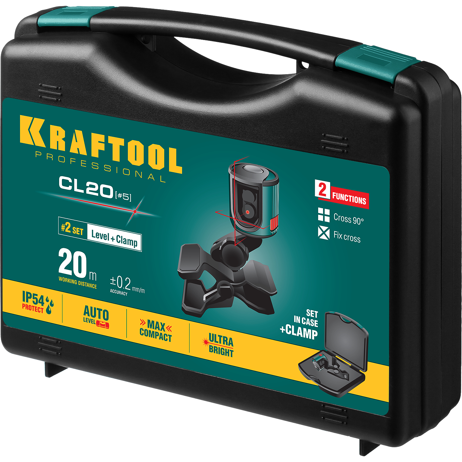 KRAFTOOL CL 20 #5, лазерный нивелир (34700-5)