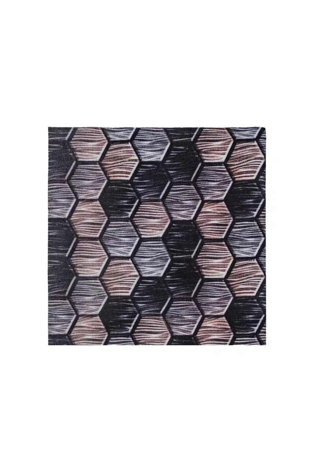 Велюровая дорожка 0,8x15 «Соты коричневые»