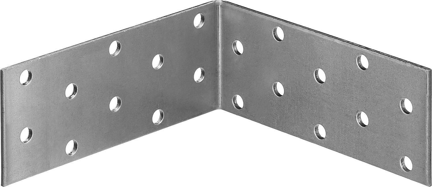ЗУБР УКР-2.0, 40 x 100 x 100 x 2 мм, цинк, равносторонний крепежный уголок (310206-040-100)
