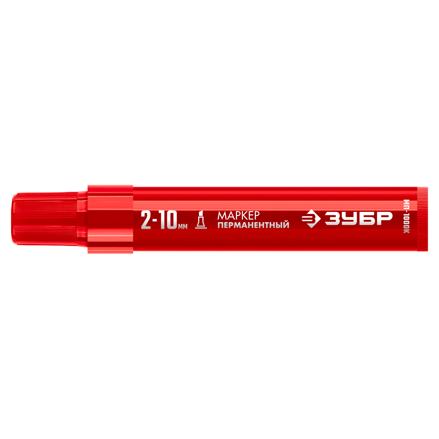 ЗУБР МП-1000К красный, 2-10 мм, клиновидный перманентный маркер (06333-3)