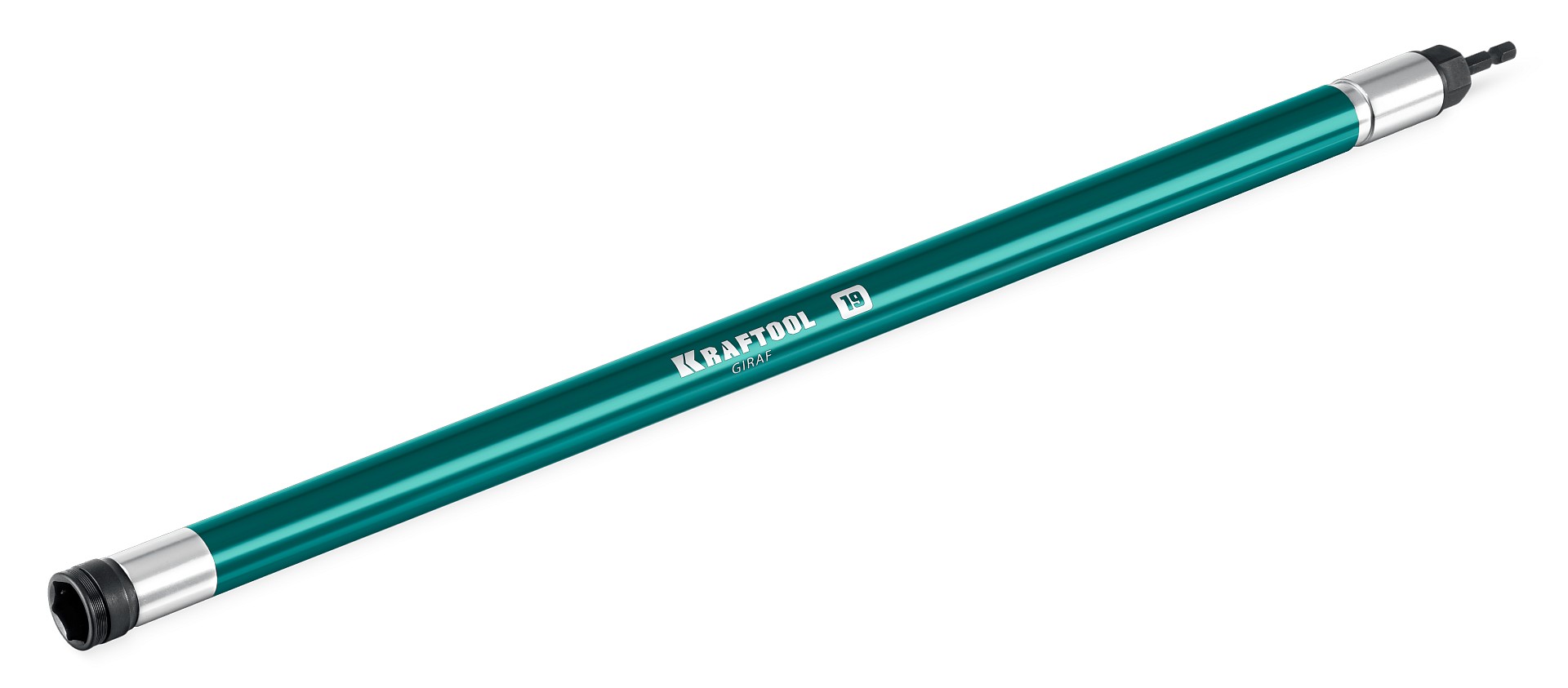 KRAFTOOL X-DRIVE LONG, 19 мм (М12), 585 мм, экстрадлинная ударная бита с торцовой головкой (26198-19)