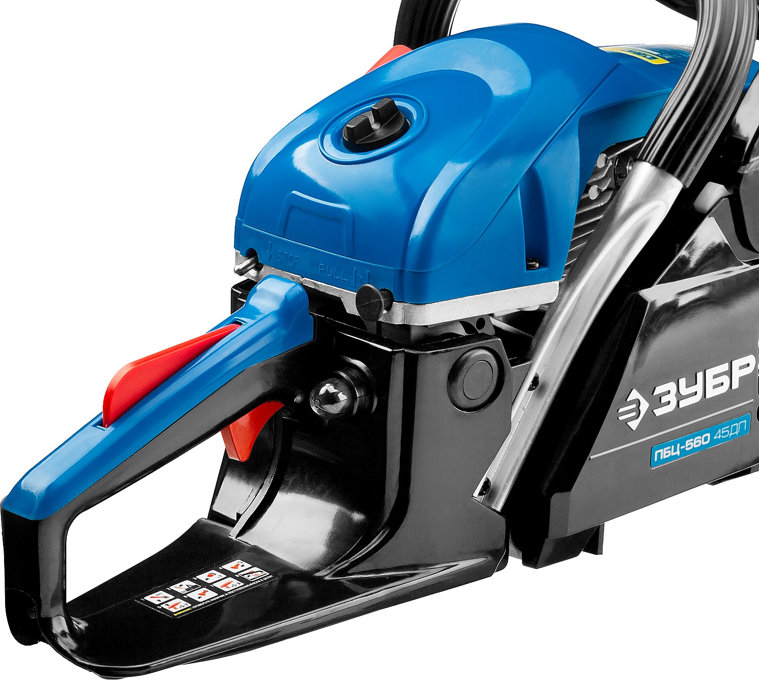 ЗУБР 56 см3, 45 см, бензопила, Профессионал (ПБЦ-560 45ДП)