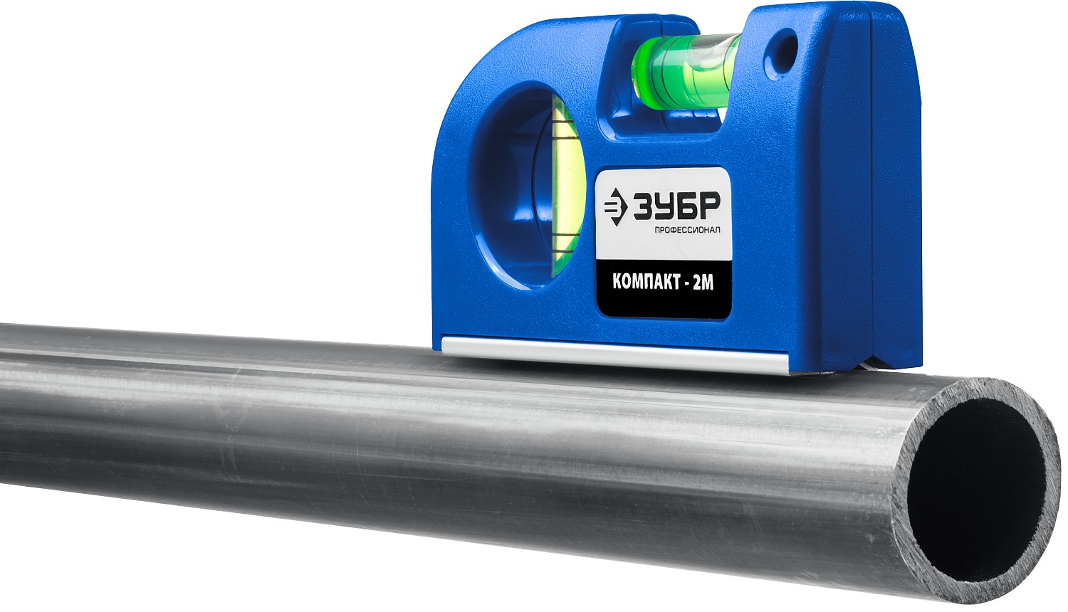 ЗУБР КОМПАКТ - 2М, 85 мм, магнитный компактный уровень, Профессионал (34551)